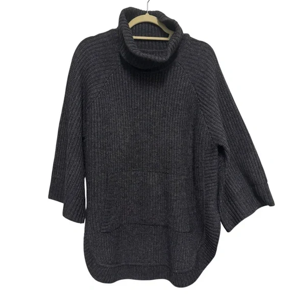 UGG Charcoal Cowl Neck Sweater - Size MED NWOT - Picture 1 of 11